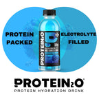 Protein2o 15g Whey Protein Isolate Hydration Drink Plus Energy & Focus, 350mg of Electrolytes, Vitamins B5 & B6, Sugar Free, Energy Variety Pack, 16.9 oz Bottle (Pack of 12)