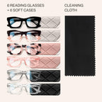 CCVOO 2.0 Reading Glasses for Women, Stylish Eyeglasses, Blue Light Readers for Women, Computer Eye Glasses, Cheaters