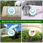LSGCQ 6 mil Greenhouse Plastic Film Sheeting Cover, 8 x 26 Ft