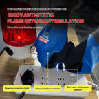 GOL-SIV Industrial Insulated Gloves 1000V Rated, Lightweight Non-Conductive Safety Gloves For Electrician, 1000V|Double Insulated, 10pcs-Large.