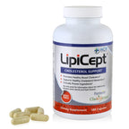 HCP Formulas - LipiCept - Natural Cholesterol Support Formula with Plant Sterols - Maintain Healthy Cholesterol Levels Already Within a Normal Range - Vegetarian - Dietary Supplement - 180 Caps