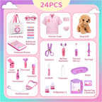 Meland Doctor Kit with Puppy for Girls, Pretend Play Toy Gift for Ages 3–6
