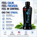 HerbFuse Saba Prime One Liquid Adaptogen Blend with Ashwagandha, Rhodiola, Reishi, Ginseng & Eleuthero - Herbal Supplement, 32 Fl Oz, 63 Servings