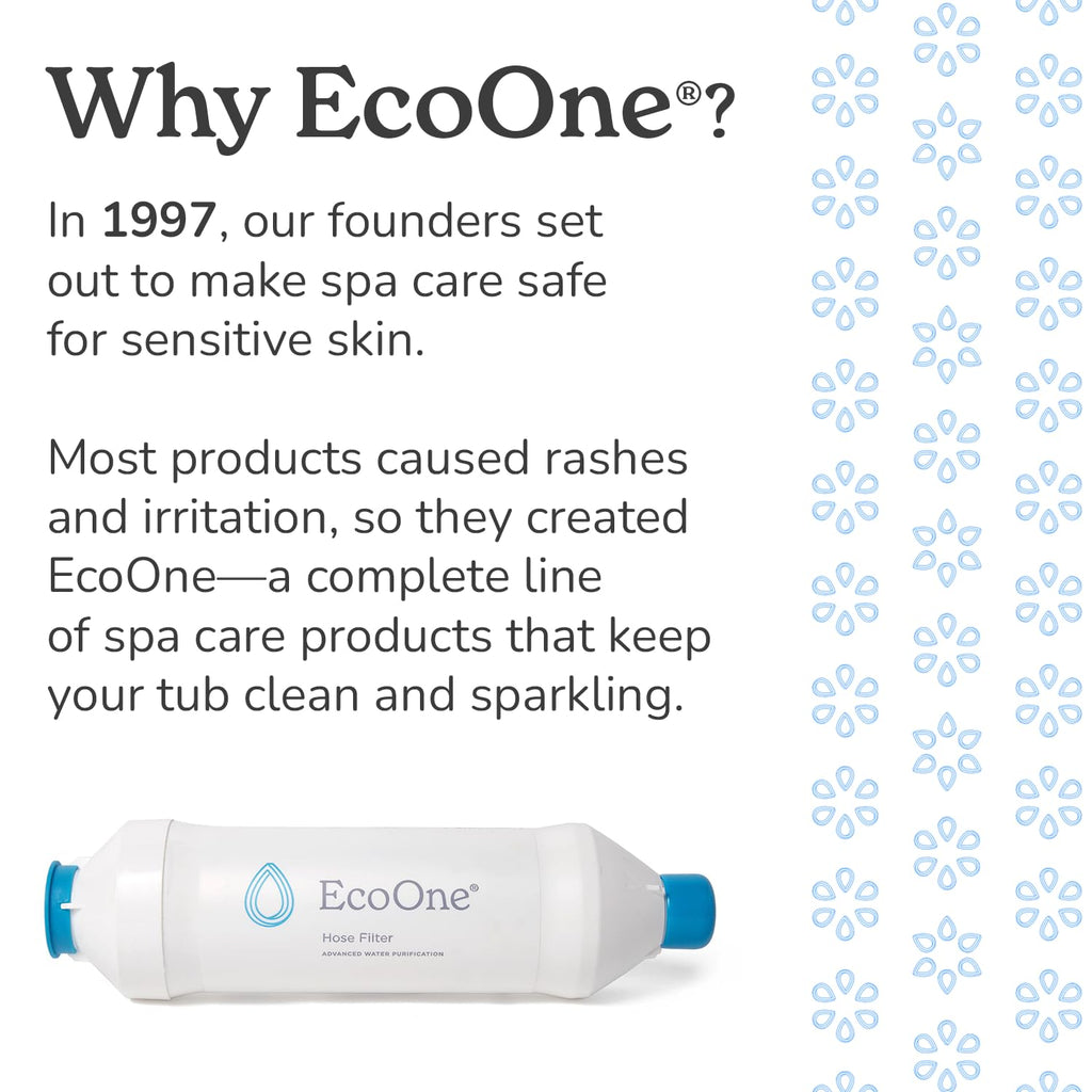 EcoOne | Hot Tub Chemical Maintenance & Supply Kit | Spa Shock & Conditioner Kit | Contains Oneshock Chlorine Granular & SPA Monthly Conditioner | 6 Month Supply