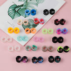 WINSENET 20 Pairs Silicone Ear Gauges Flexible 0G Ear Tunnels Gauges Soft Expander Ear Plugs Double Flared Ear Pierings for Men Women 8mm