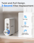 Waterdrop G3-N2RO Filter, Replacement for Waterdrop G3-W 400 GPD Reverse Osmosis System, Reduce PFAS, 2-year Lifetime