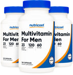 Nutricost Multivitamin for Men 120 Capsules (3 Bottles) - Vitamins and Minerals for The Healthy Man