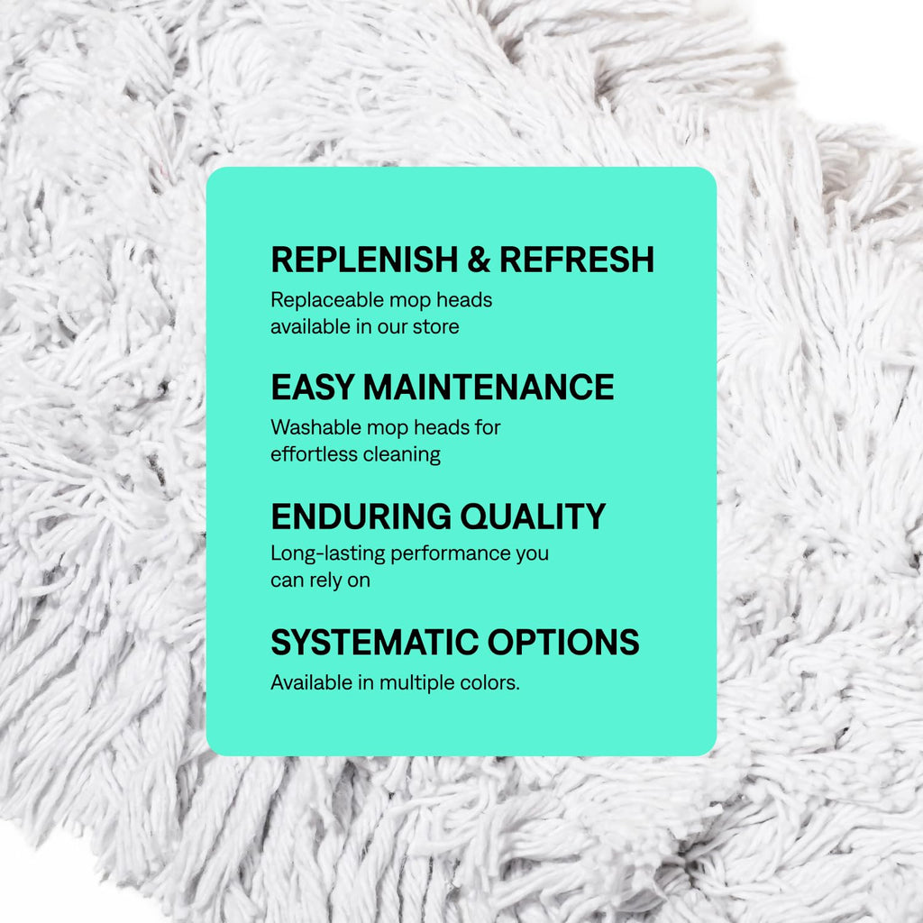 Tidy Tools 24 Inch Commercial Dust Mop Replacement Head – Reusable Cotton Dust Mop Refill for Floor Cleaning and Janitorial Use