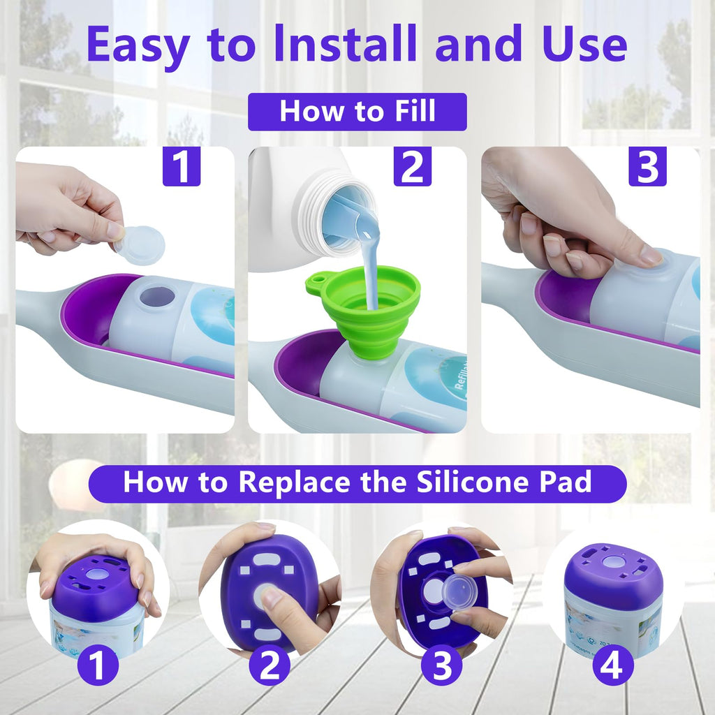 26 FL OZ Leak-Proof Empty Refillable Bottle for Swiffer Power Mop