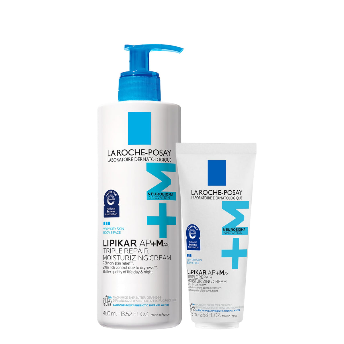 La Roche-Posay Lipikar AP+MAX Triple Repair Body Cream for Dry Skin 16.07oz