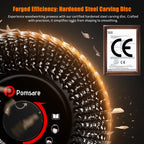 Pomsare 13PCS Wood Carving Disc Set for 4 1/2 Angle Grinder Attachments, Stump Ginder Blades Wheel for Wood, Flap Disc for Woodworking Cutting, Grinding, Shaping and Sanding