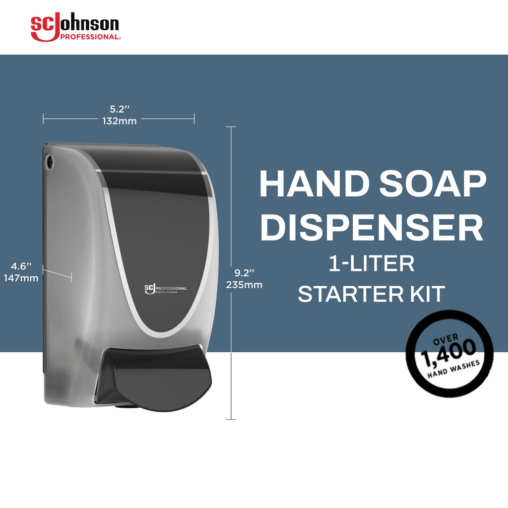SC Johnson Professional Refresh Clear Foam Hand Soap Starter Kit, 1 Liter