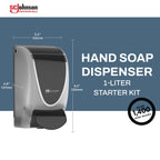 SC Johnson Professional Refresh Clear Foam Hand Soap Starter Kit, 1 Liter