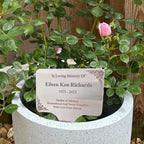 Signxuni Engraved Memorial Plaques for Outdoors, Stake Mounted Metal Plaque
