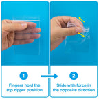 Aubeco 400Pcs 3x4 Inch Clear Plastic Zip Bags, 2Mil Thick