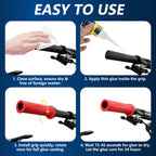 Grip Glue 100g, Instant Handlebar Grip Glue for Dirt Dikes, Motorcycle, Ebike, Bicycle, Heavy Duty Handle Grip Adhesive for ATV Grips,Tool Handle,Snowmobile