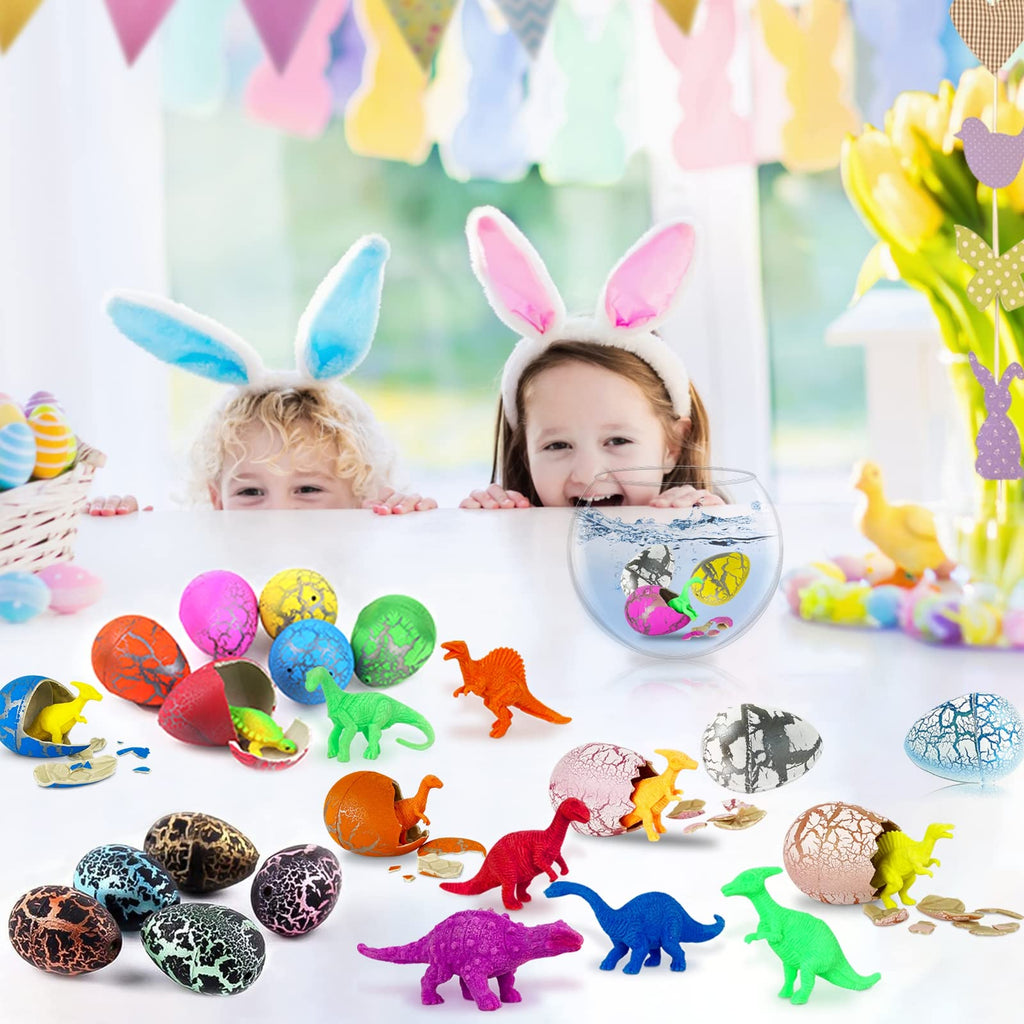 60 Pcs Hatching Dinosaur Eggs for Kids Birthday Gifts Party Favors Bulk