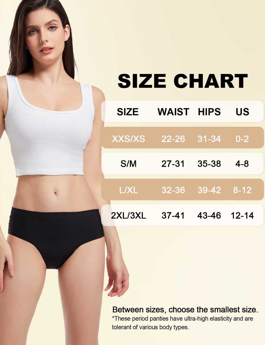EcoPeriod Period Underwear for Women Heavy Flow, Leakproof Menstrual Underwear Seamless Period Panties, No Show Panty