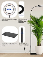 Grow Lights for Indoor Plants,LED Plant Light with Stand for Indoor Growing