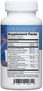 Instaflex Joint Support Supplement for Men and Women - Glucosamine, MSM, White Willow, Turmeric, Ginger, Cayenne, Hyaluronic Acid - 42 Capsules