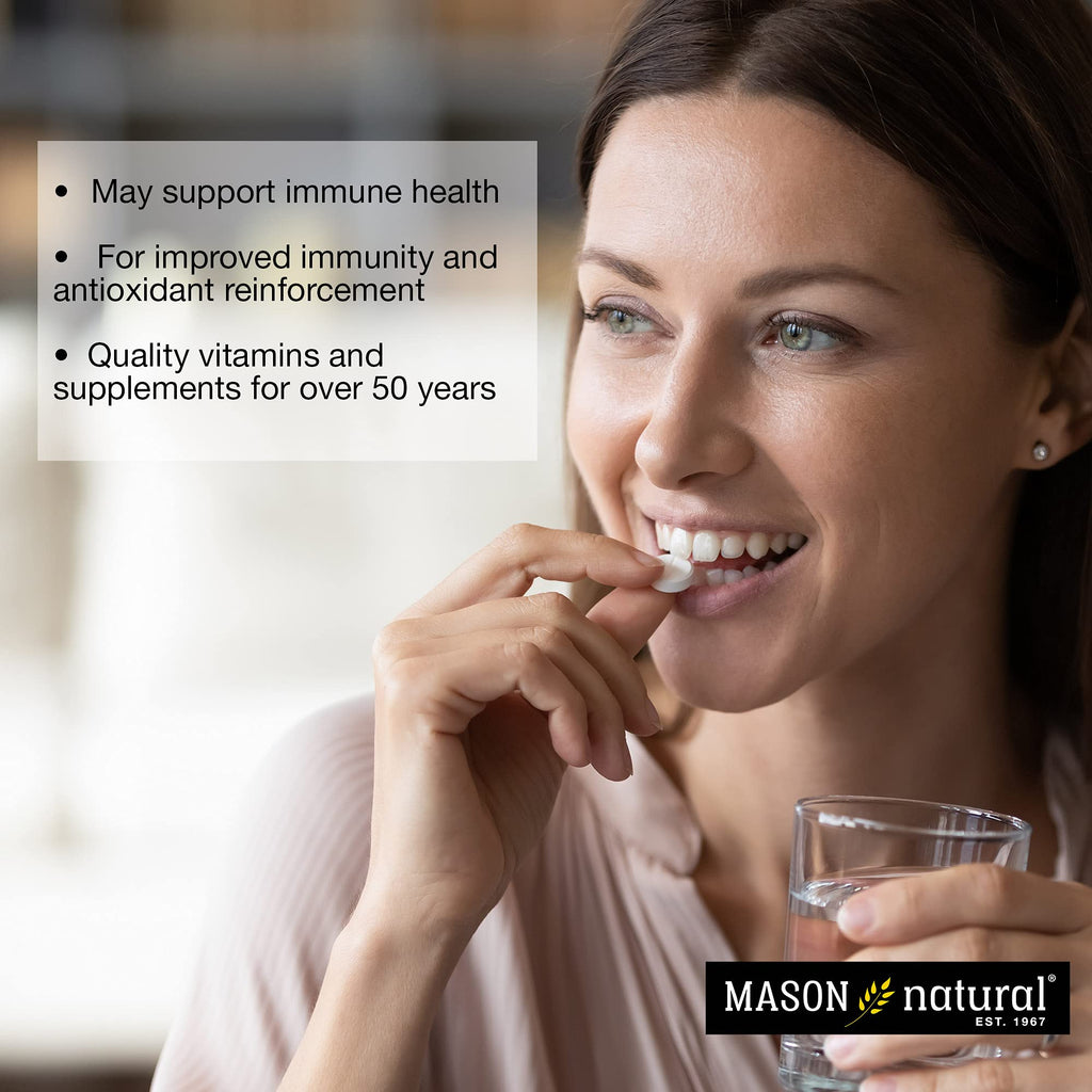 MASON NATURAL Vitamin C 500 mg, Daily Dietary Supplement with Essential Nutrient to Support Immune Function & Overall Wellness, 100 Tablets (Pack of 3)