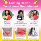 KITNOBLIS Feminine Probiotic Gummies with Slippery Elm- Pineapple Gummies for Women pH Balance, Gut Health & Immune Supports | with Prebiotics & Lactobacillus Blend (60 Gummies)