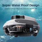 POOLPURE Cordless Robotic Pool Cleaner - Dual 30W Motors, 100Min Runtime, for Above & In-Ground Pools Up to 1000 Sq.Ft, Auto-Parking, Advanced Waterproof Technology
