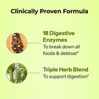 HUM Flatter Me Digestive Enzymes for Women & Men, Digestive Health Bloating Supplement with Ginger & Peppermint Leaf, Fast Acting Anti Bloat Pills Multi Enzyme for Debloating, Vegan, 60 Capsules