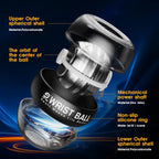 JIN BD Wrist Trainer/Strengthener Gyro Ball Auto-Start Gyroscopic Forearm Exerciser for Strengthen Arms, Fingers, Wrist Bones and Muscles ���Black Without Light���