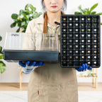 3-Pack Seed Starter Trays with 5" Tall Humidity Domes & 54-Cell Deep Trays