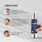 Uttse 6-in-1 Mens Face Moisturizer: Face Cream for Men - Reduce the Look of Eye Bags, Dark Circles, and Puffiness - Skin Care for Men - 1.7 fl oz - Made in Korea