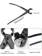 Haosie Bonsai Concave Cutter Tools, 8.4in Gardening Scissors Shears Pruning