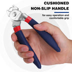 WORKPRO Bent Hog Ring Pliers with 500 Pcs 3/4" Hog Rings, Galvanized Steel Hog Rings Perfect for Furniture Upholstery, Auto Upholstery, Plastic Meat & Sausage Casings