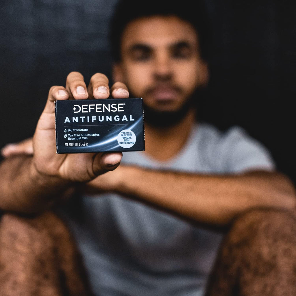 Defense Antifungal Bar Soap | Jock Itch, Ringworm, Athlete's Foot, Skin Fungus | Medicated Anti Fungal Treatment (One Bar, No Case)
