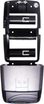 San Jamar R3590TBK Black Pearl Oceans Duett Standard Bath Tissue Dispenser
