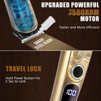 Ufree Beard Trimmer Men, Waterproof Electric Razor Nose, Body, Face and Mustache, Cordless Hair Clippers Shavers Grooming Kit, Gifts for Husband Father