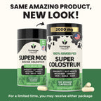 Immerge Health Super Colostrum Capsules - 120 Count High IgG Bovine Supplement for Gut Health, Hair Growth, Bloating & Immunity - 100% Grass Fed First Milking, Tasteless & Travel Friendly, USA Made