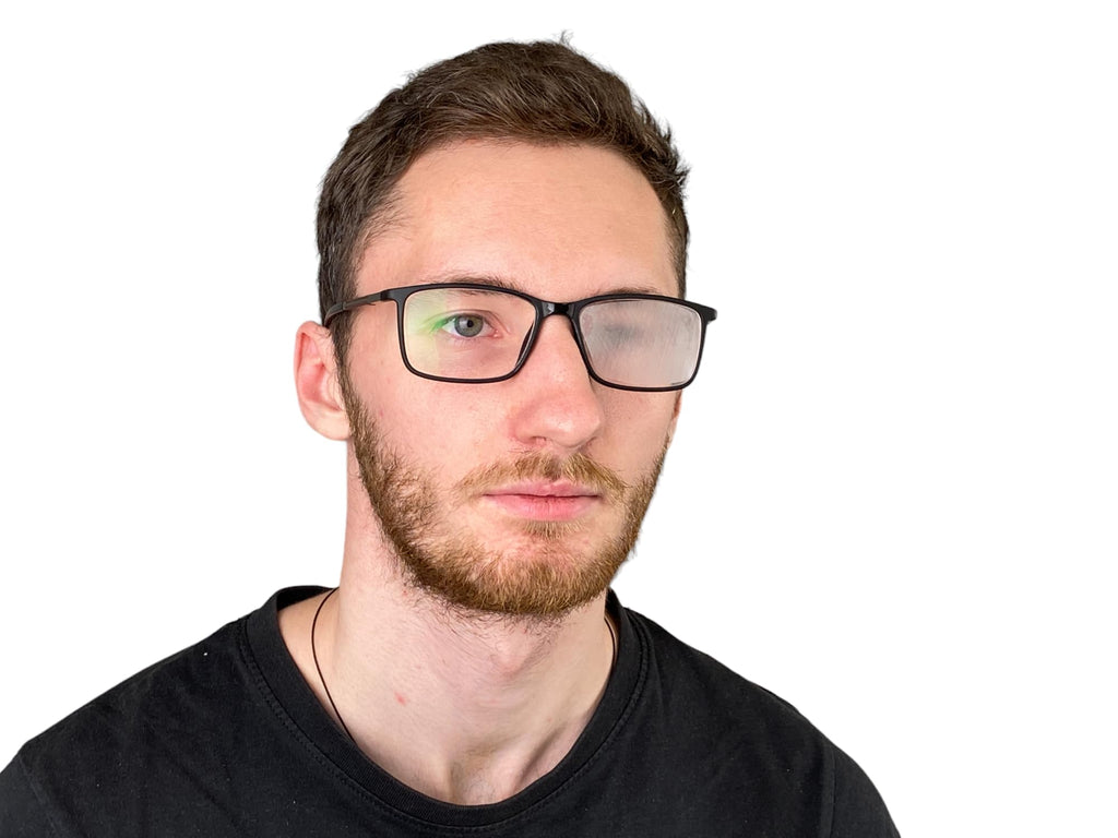 Translucent Eye Patch for Glasses, Adult Eye Patch for Men & Women, Vision Therapy for Amblyopia, Strabismus & Double Vision
