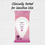 Summer's Eve Simply Sensitive Feminine Wipes, Gentle pH-Balanced Micellar Water Based Formula Helps Control Vaginal Odor, Resealable Pack, 32 Wipes, Pack of 4