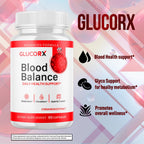 GlucoRX Blood Balance Capsules, Official GlucoRX Blood Support Pills with All Natural Ingredients, Advanced Health and Wellness Support Formula with Maximum Strength Multivitamins (60 Capsules)