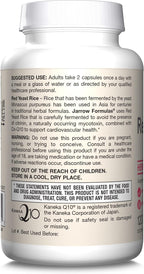 Jarrow Formulas Red Yeast Rice 1200 mg & CoQ10 100 mg Per Serving - 120 Veggie Caps, 60 Servings - Herbal Heart Health Dietary Supplement - Supports Cellular Health - Vegan (Pack of 2)