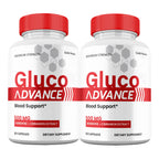 Gluco Advance Capsules, Official Premium All Natural Ingredients, Maximum Strength Pills GlucoAdvance Advanced Supplement for Men and Women Vitamins (2 Pack)
