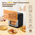 Air Fryer Liners Disposable, 200PCS Non-stick Oil Resistant Air Fryer Parchment Paper Liners, 8 Inch Air Fryer Liners, Round Airfryer Liners for 5-8QT Air fryer, Baking, Roasting Microwave