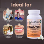 MediNiche Bone-Tite Osseointegration Support Supplement I Key Vitamins, Minerals, and Nutrients to Promote Dental Implant Support | 90 Tablets | Pack of 1