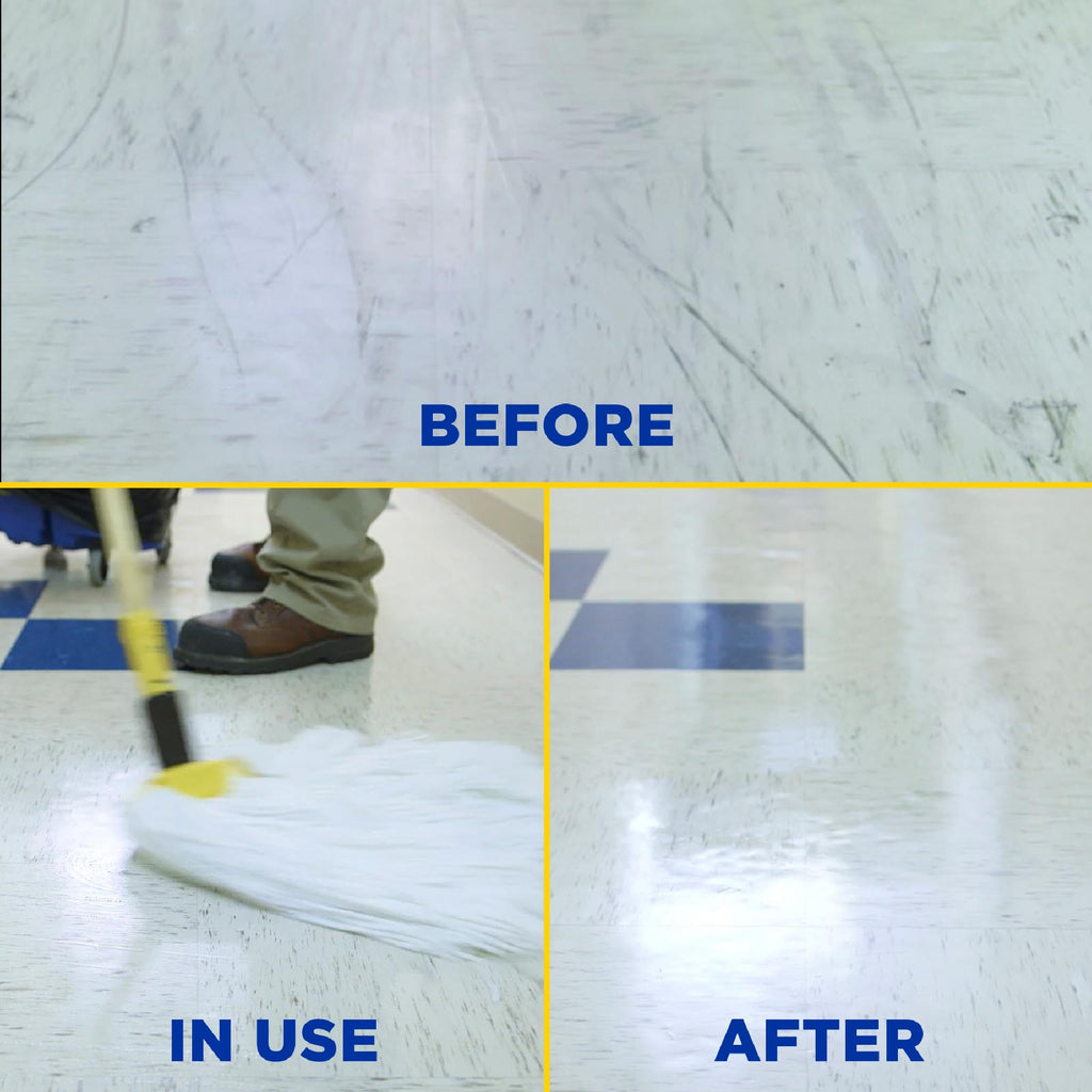 Zep Neutral PH Industrial Floor Cleaner - 1 Gallon - ZUNEUT128 - Concentrated Pro Trusted All-Purpose Floor Cleaner (Pack of 4)