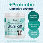 Baese Nutrition 4000mg 800 IgG Grass Fed with Probiotics Bovine Colostrum Powder Supplement for Kids & Adults with Immunoglobulins (132 Grams, Unflavored)