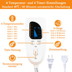 VANKADA Heating Pad Electric Heat Pad, Hot Heated Pad,Multiple Temp and Timer Settings,Suitable for Shoulders, Neck, arms, Abdomen, Back, Legs, etc. (Light Pink, 33"X17")