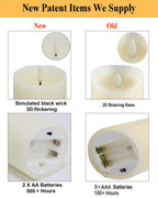 ANGELLOONG Flameless Candles with Remote, Battery Candles Flickering