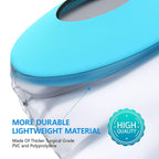 Divvsck Waterproof Knee Cast Cover for Shower, Watertight Cast Bag, Reusable, Shower Protector for Knee Replacement Surgery, Wound, Burns (M)