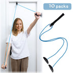 Shoulder Pulley Over The Door Physical Therapy System, Exercise Pulley for Physical Therapy, Alleviate Shoulder Pain and Facilitate Recovery from Surgery (10PCS-Blue)